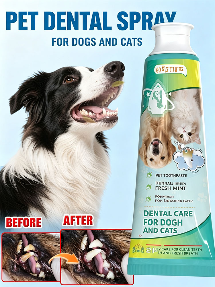 Pet Supplies Young - معجون أسنان POZOAMIS لتنظيف أسنان الحيوانات