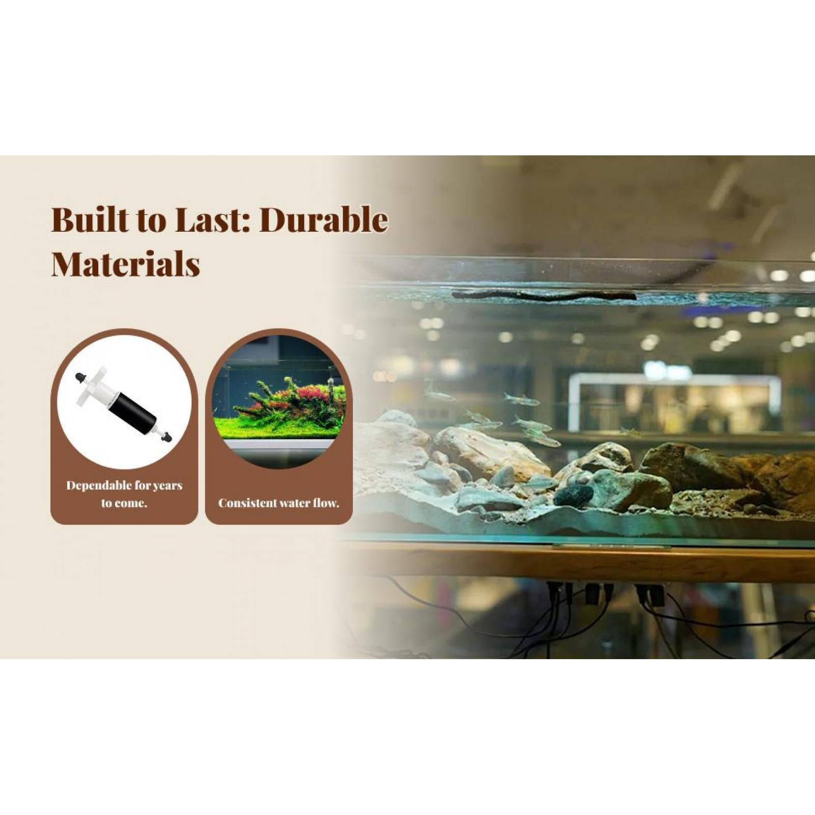 مروحة بديلة لمضخة البرك لمرشحا - مراجعة Fish Tank Filter Pump وسعره