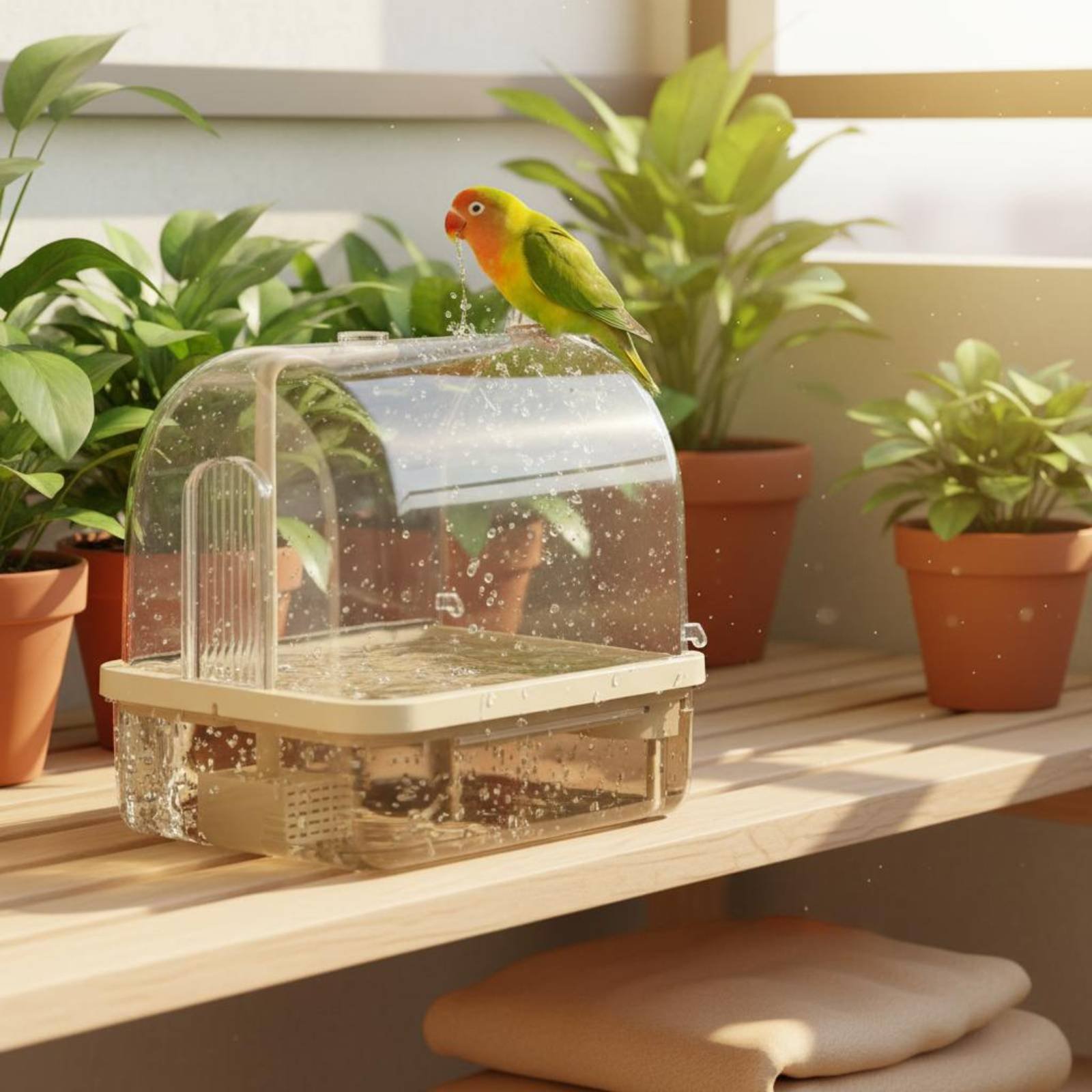 حوض استحمام أوتوماتيكي للطيور  - مراجعة Pet Supplies Us وسعره