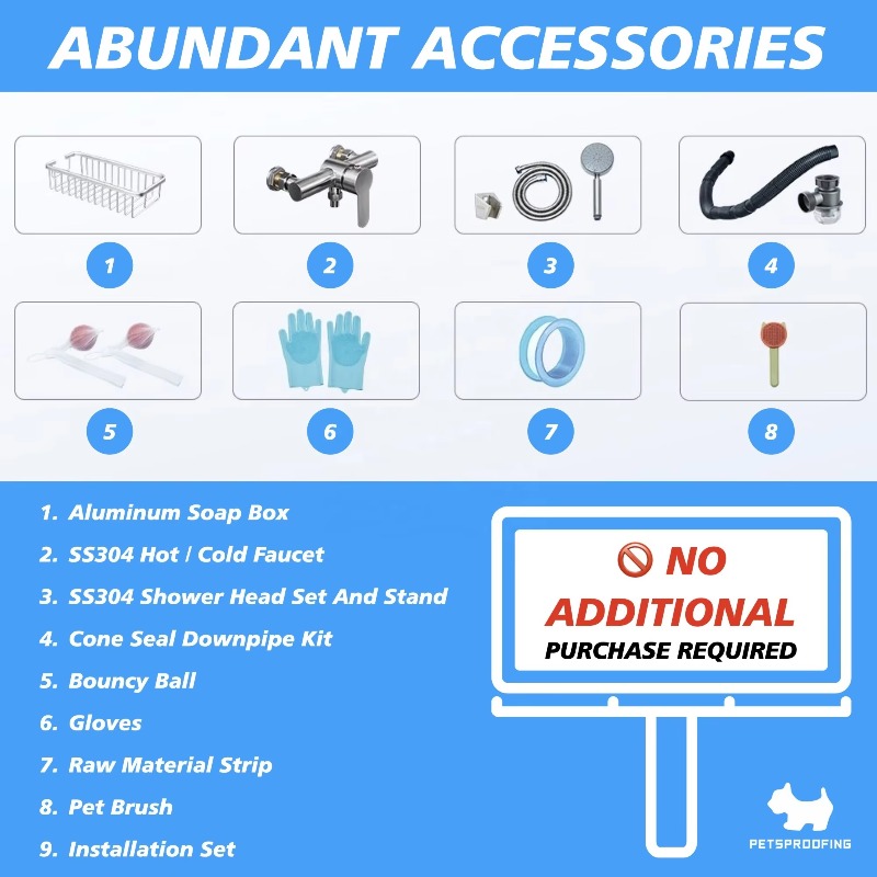 حوض استحمام للكلاب من الفولاذ  - مراجعة Pet Supplies Wash Station وسعره
