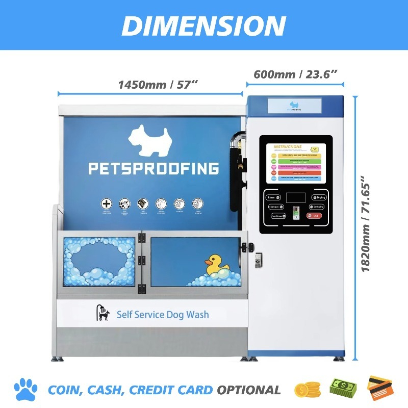محطة غسيل الكلاب من الفولاذ ال - مراجعة Pet Supplies Wash Station وسعره