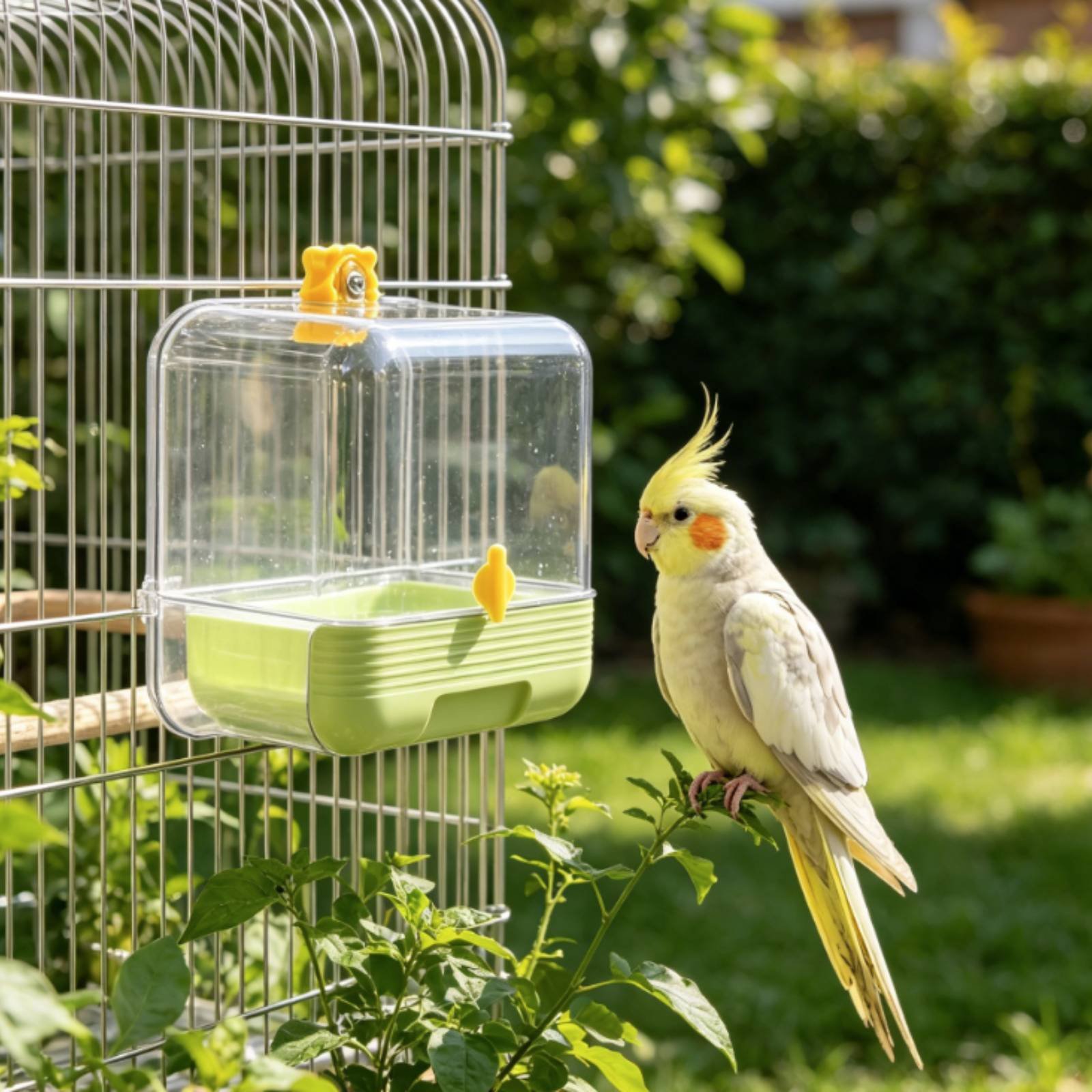 حوض استحمام للببغاء متعدد الوظ - مراجعة Pet Supplies Us وسعره