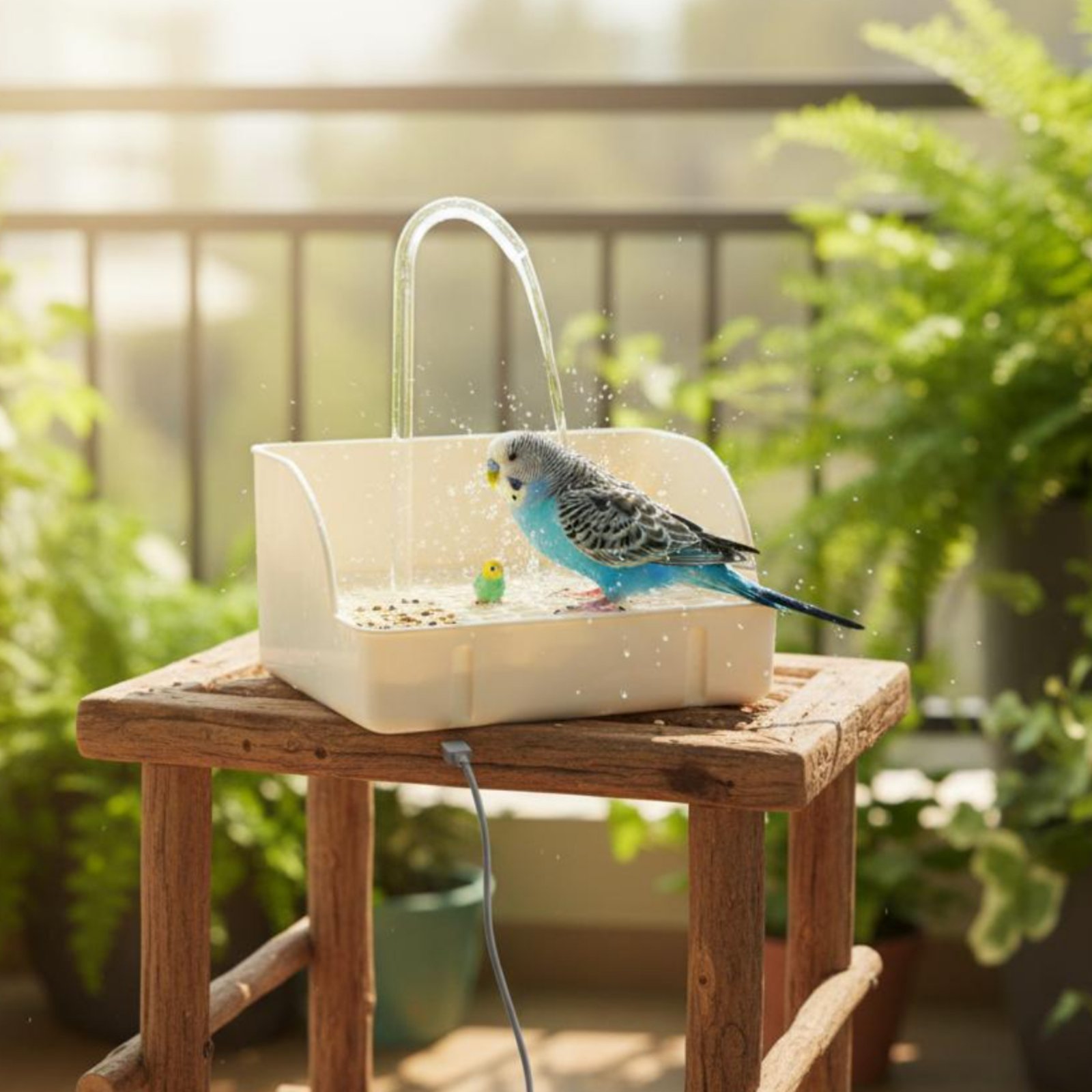 حوض استحمام آلي للطيور سهل الت - مراجعة Pet Supplies Us وسعره